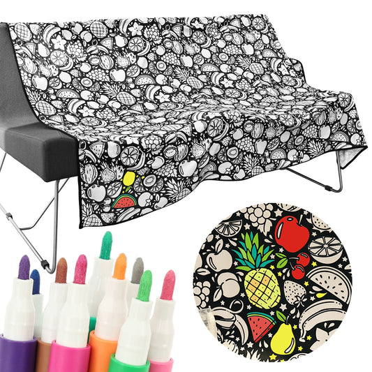 Snuglio Color me cosy DYE - Coloring Blanket with 24 markers